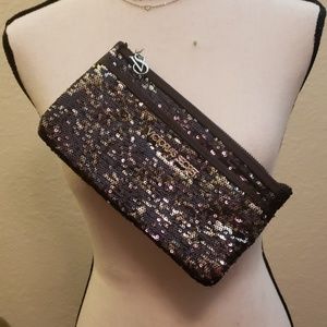 Victoria's Secret black and silver sparkling bag